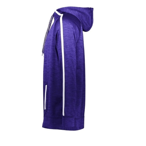 NWOT Augusta Sportswear Size M Stoked Tonal Purple Heather Hoodie - Picture 6 of 6